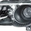 Phare Optique avant gauche pour VOLKSWAGEN PASSAT B6 2005-2010, H7+H7, Corps Noir, adap. Hella, Neuf