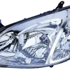 Phare Optique avant gauche pour TOYOTA COROLLA 2001-2004, H7+H7, Mod. 3 / 5 portes, Neuf