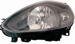 Phare Optique avant gauche pour FIAT PUNTO III depuis 2012 >, H4, avec moteur, fond noir, Neuf