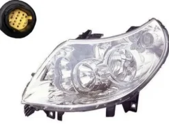 Phare Optique avant gauche pour PEUGEOT BOXER II phase 1, 2006-2014, H7+H1, Neuf