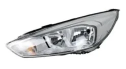 Phare Optique avant gauche pour FORD FOCUS III phase 2 2014-2018, H7+H1, corps chromé, avec moteur, Neuf