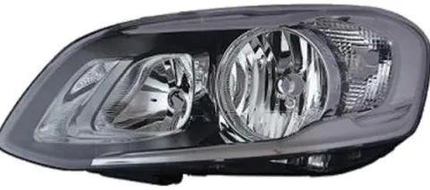 Phare Optique avant gauche pour VOLVO XC60 I phase 2, 2013-2016, fond noir, H7+H9, Neuf