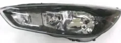 Phare Optique avant gauche à LED pour FORD FOCUS III phase 2 2014-2018, H7+H1, corps noir, Neuf