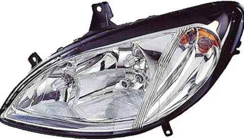 Phare Optique avant gauche pour MERCEDES VIANO phase 1 (W639) 2003-2010, H7+H7+H7, Neuf