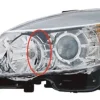 Phare Optique avant gauche électrique pour MERCEDES (W204) CLASSE C ph. 1 2007-2011, H7+H7, Neuf