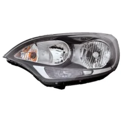 Phare Optique avant gauche pour KIA RIO 2011-2014, corps noir, H1+H7, Neuf