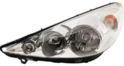 Phare Optique avant gauche pour PEUGEOT 206 Plus (206+) 2009-2013, H7+H1, Neuf