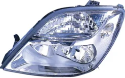 Phare Optique avant gauche pour RENAULT SCENIC I phase 2, 1999-2003, H7+H1, fond chromé, Neuf