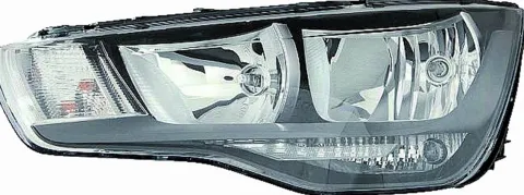 Phare Optique avant gauche pour AUDI A1 2010-2014, H7+H1, Neuf