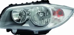 Phare Optique avant gauche gris clair pour BMW SERIE 1 E87 de 2004 à 2007, H7+H7, Neuf