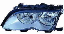 Phare Optique avant gauche pour BMW série 3 E46 2001-2004, H7+H7, argent, Neuf