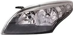 Phare Optique avant gauche pour RENAULT MEGANE III phase 2, 2012-2014 H7+H7, fond chromé, Neuf
