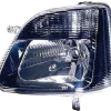 Phare Optique avant gauche pour OPEL AGILA 2002-2008, H4, corps noir, Neuf