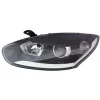 Phare Optique avant gauche pour RENAULT MEGANE III phase 3 2014-2016, H7+H7, fond noir, Neuf