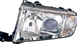 Phare Optique avant gauche pour SKODA FABIA I ph. 2 2004-2007, Xenon D2S+H7, corps chromé, Mod. RS, Neuf