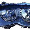 Phare Optique avant gauche pour BMW série 3 E46 2001-2004, H7+H7, noir, Neuf
