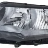 Phare Optique avant gauche pour SKODA OCTAVIA III phase 1 2013-2016, H7+H15, Corps noir, Neuf