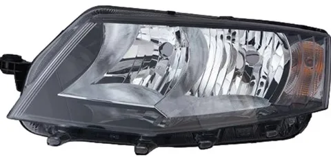 Phare Optique avant gauche pour SKODA OCTAVIA III phase 1 2013-2016, H7+H15, Corps noir, Neuf