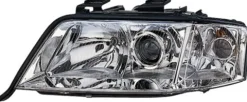 Phare Optique avant gauche pour AUDI A6 II ph. 2 2001-2004, H7+H7, Neuf
