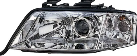 Phare Optique avant gauche pour AUDI A6 II ph. 2 2001-2004, H7+H7, Neuf
