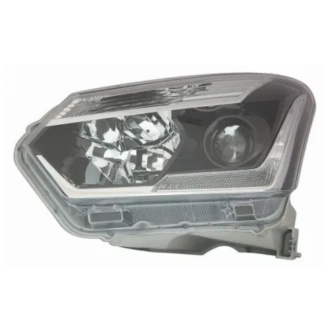 Phare Optique avant gauche pour ISUZU D-MAX II phase 2, depuis 2017, H11+HB3, LED, fond noir, Neuf