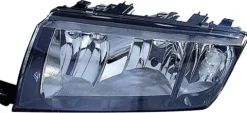Phare Optique avant gauche pour SKODA FABIA I ph. 2 2004-2007, H7+H3, Corps noir, Mod. Junior, Neuf