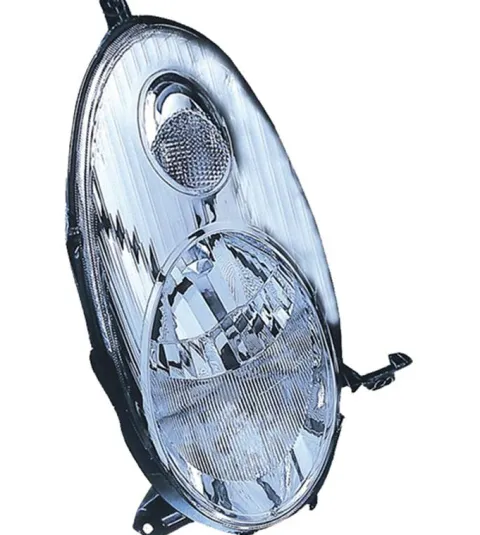 Phare Optique avant gauche pour NISSAN MICRA III (K12) ph.1, 2003-2005, H4, chromé, Neuf