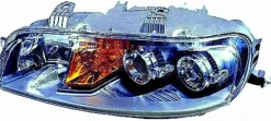 Phare Optique avant gauche pour FIAT PUNTO II phase 1, 1999-2001, H7+H7+H3, électrique, fond gris