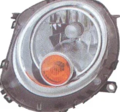 Phare optique avant gauche pour MINI R56 de 2006 à 2010, ONE/COOPER, H4, orange, Neuf