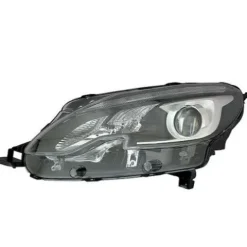 Phare optique avant gauche à LED H7/H7 pour PEUGEOT 2008 Phase 2, 2016-2019, corps noir, neuf