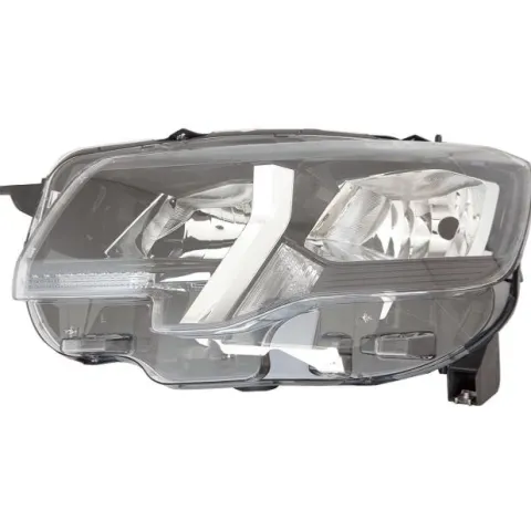 Phare Optique avant gauche pour PEUGEOT PARTNER III ph.1 2018-2024, H7+H1+PY21W+W21, avec moteur, Neuf