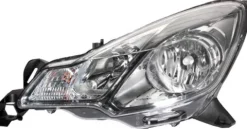 Phare Optique avant gauche pour CITROËN DS3 du 03/2010 au 06/2010 H1+H7, contour chromé, Neuf