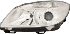 Phare Optique avant gauche pour SKODA FABIA II ph. 2 2010-2014, H7+H7, 2 paraboles, Neuf