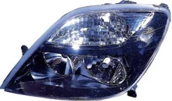 Phare Optique avant gauche pour RENAULT SCENIC I phase 2, 1999-2003 H7+H1, fond noir, (modèle RX4)