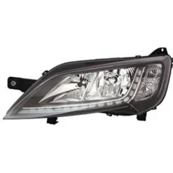 Phare Optique avant gauche pour FIAT DUCATO Camping-car III depuis 2014 , H7+H7, (fond noir) LED