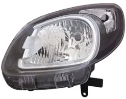Phare Optique avant gauche pour RENAULT KANGOO II phase 2 2013-2020, H4, noir, Neuf