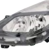 Phare Optique avant gauche pour RENAULT CLIO III phase 2, 2009-2012, H7+H7, fond noir, Neuf