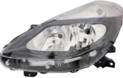 Phare Optique avant gauche pour RENAULT CLIO III phase 2, 2009-2012, H7+H7, fond noir, Neuf