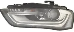 Phare Optique avant gauche pour AUDI A4 IV ph. 2 2012-2015, XENON D3S/LED, avec moteur, fond noir-AFS, Neuf