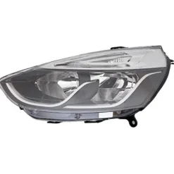 Phare Optique avant gauche pour RENAULT CLIO IV phase 2, 2016-2019, fond noir, H7+H1, avec moteur, Neuf