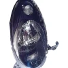 Phare Optique avant gauche pour NISSAN MICRA III (K12) ph.2, 2005-2007, H4, noir, Neuf