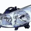 Phare Optique avant gauche pour PEUGEOT 207 Sport phase 1, 2006-2009, H7+H1, moteur, chromé, Neuf