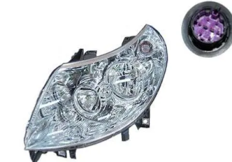 Phare Optique avant gauche pour PEUGEOT BOXER II phase 1, 2011-2014, H7+H1, Neuf