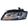 Phare optique avant gauche H7+H7 pour AUDI A5 I phase 1, 2007-2011, fond noir, neuf