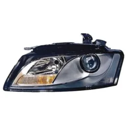 Phare optique avant gauche H7+H7 pour AUDI A5 I phase 1, 2007-2011, fond noir, neuf