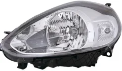 Phare Optique avant gauche pour FIAT PUNTO III depuis 2012 >, H4, fond chromé, Neuf