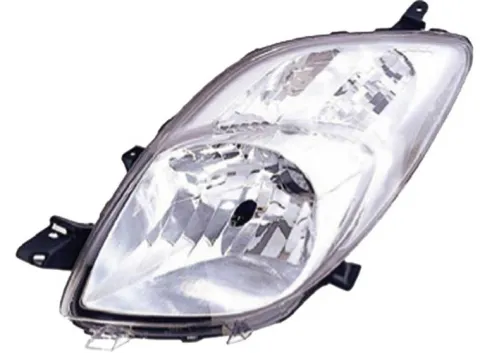 Phare Optique avant gauche pour TOYOTA YARIS II phase 1, 2005-2009 H4, électrique, type Valeo, sans moteur, Neuf