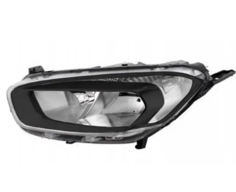 Phare Optique avant gauche pour FORD TOURNEO COURIER 2013-2017, avec moteur, cadre noir, Neuf