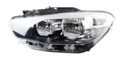 Phare optique avant gauche à LED pour BMW Serie 1 F20-F21 2015-2019, H7+H7, corps noir, Neuf