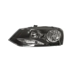 Phare Optique avant gauche pour VOLKSWAGEN POLO V phase 2, 2014-2017, TRENDLINE, H7+H7, fond noir, Neuf